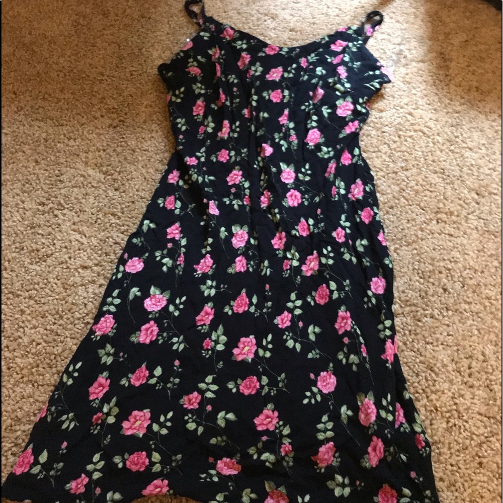 Pacsun flower pink swing dress WORN ONCE